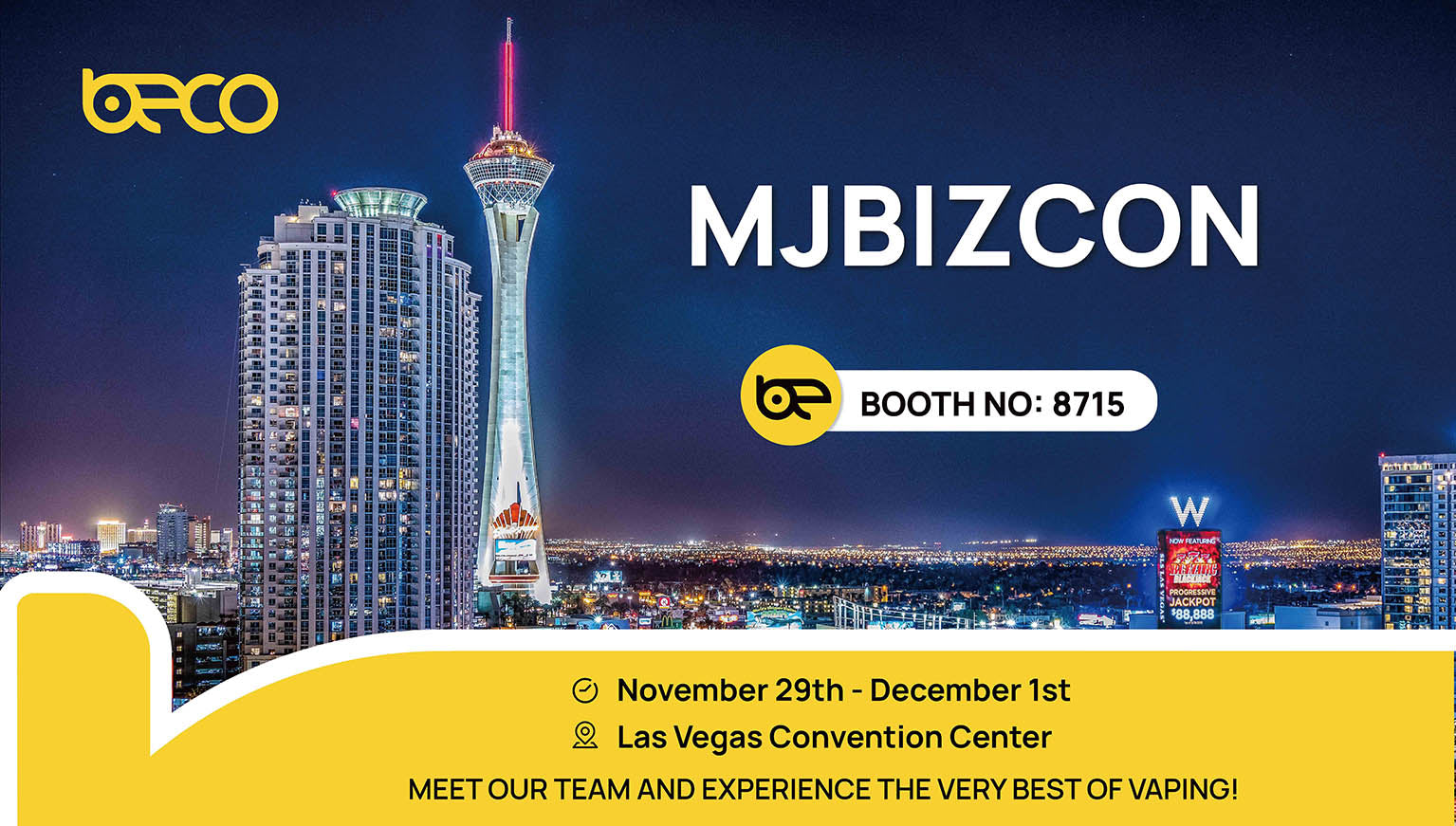 BecoVape Invites You to Visit MjBizCon Las Vegas 2023